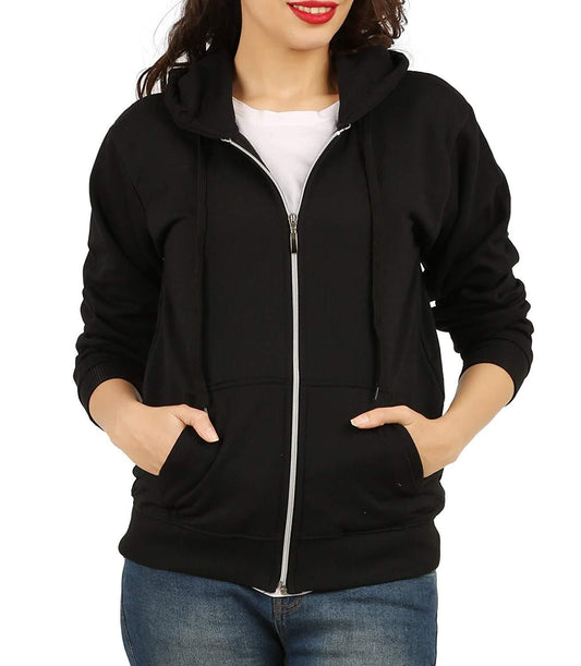 Cotton Solid Hoodie Jackets